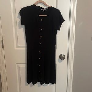 Black mid length size L dress